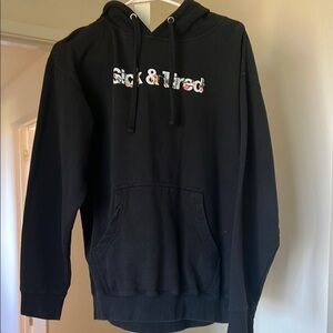 Black Graphic Hoodie for Men